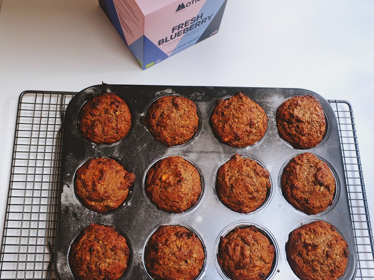 Fresh Blueberry Protein Breakfast Muffins | Motion Nutrition