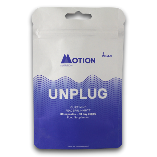 Motion Nutrition Unplug Capsules Natural Sleep Aid- Compostable Pouch